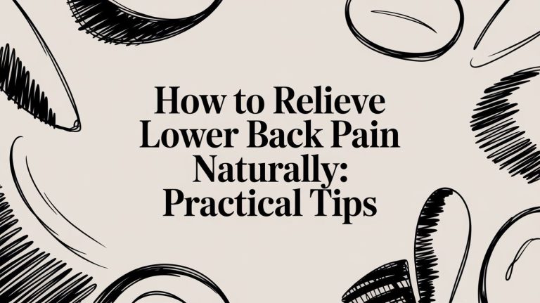 Your Cedar Park Chiropractor's Guide to Relieving Lower Back Pain Naturally